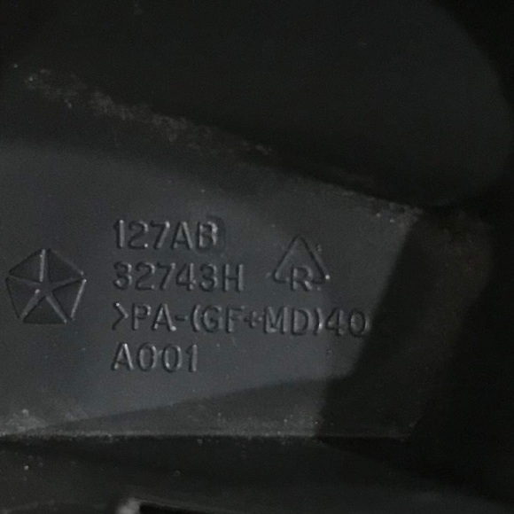 2002 - 2010 Dodge Ram OEM Front Left Door Interior Handle Part No 127AB32743H - Picture 9 of 10